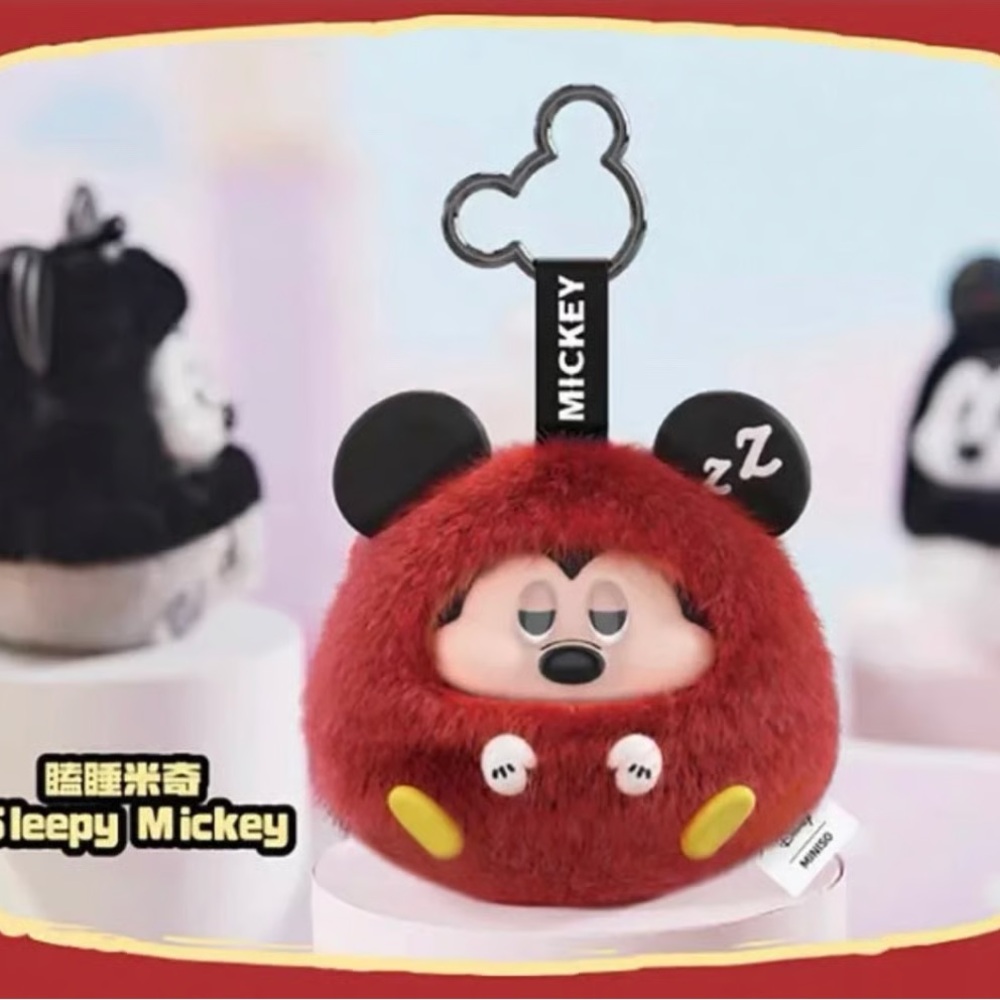 New Miniso Disney Fun Crash Mickey Keychain Series Confirmed Sleepy Mickey